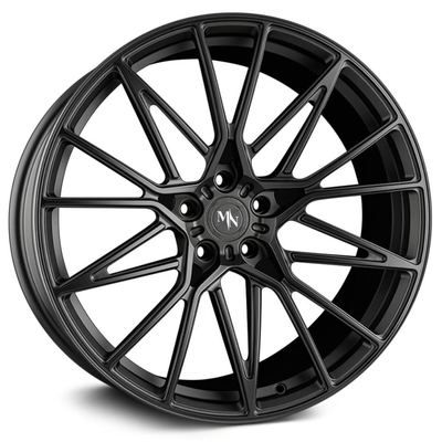AGL58 Matt Black Porsche Forged Wheels Gewankelde Spokes