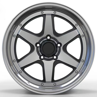 Diepe Schotel 2 de stuk Gesmede Legering van het Wielen6061-t6 Aluminium