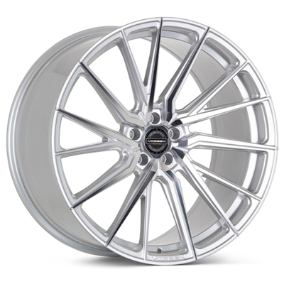 Zilver gepolijste Vossen HF-4T gesmede wielen voor Audi RS4 A6