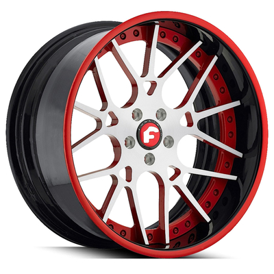 Borstelden de Gesmede Wielen van Forgiatomaglia Forgiato Zilveren Chrome-Lip JWL