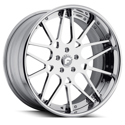 Borstelden de Gesmede Wielen van Forgiatomaglia Forgiato Zilveren Chrome-Lip JWL