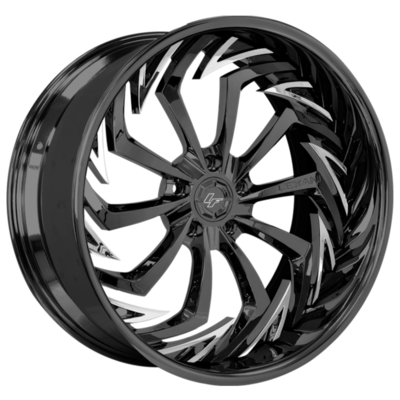 Als-777 3PC-Opties Lexani Gesmede Wielen Gewankelde Spokes