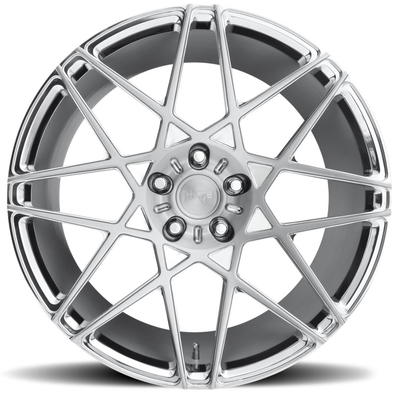 Concave Heldere Zilveren Monoblock Gesmede Wielen
