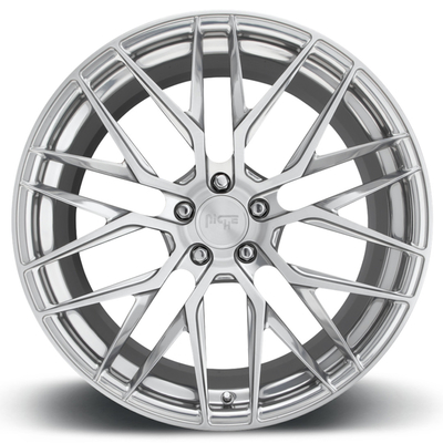 6061-T6 heldere Zilveren Gesmede Monoblock rijdt Concave Spokes