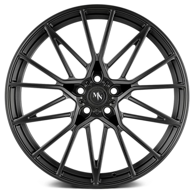 AGL58 Matt Black Porsche Forged Wheels Gewankelde Spokes
