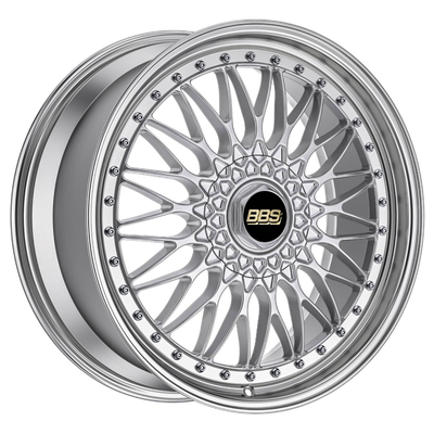 De super van het de Wielenaluminium van Rs Heldere Zilveren BBS Gesmede Randen 6061-T6