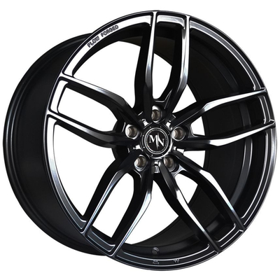 18 Configuraties van Duimmonoblock smeden Autowielen 6061-T6 Matt Black