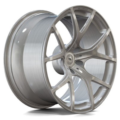 Het lage Volume borstelde de Zilveren Concave Gesmede Wielen 6061-T6 van Monoblock diep