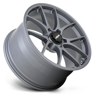 De gewankelde Spokes-Rotiform Gesmede Wielen LTN van het Satijntitanium