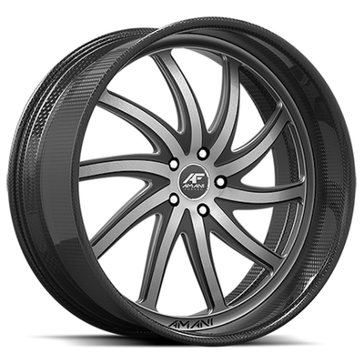 De Gesmede Wielen van Amani Entourage Porsche 3PC voor Porsche Panamera