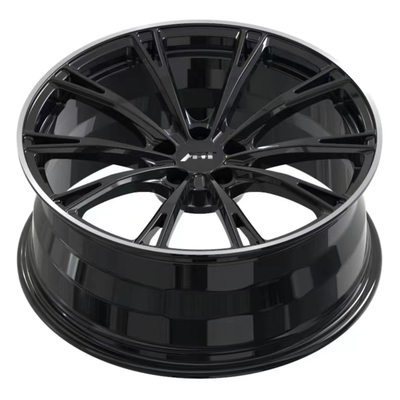 Glanzende Zwarte Audi Forged Wheels 6061-T6 het Aluminiumlegering van ABT Sportsline gr.-F