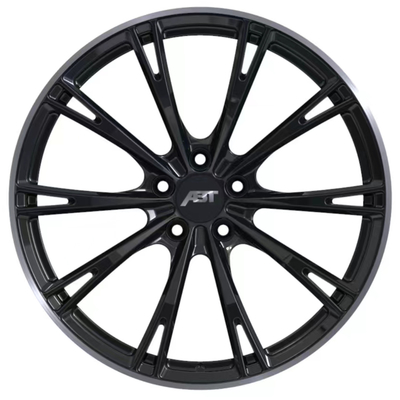 Glanzende Zwarte Audi Forged Wheels 6061-T6 het Aluminiumlegering van ABT Sportsline gr.-F