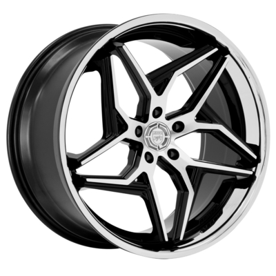 Lexanispyder Gesmede Wielen met Legering van het Glans de Zwarte 6061-T6 Aluminium