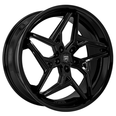 Lexanispyder Gesmede Wielen met Legering van het Glans de Zwarte 6061-T6 Aluminium