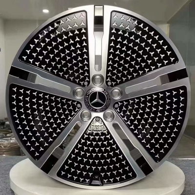 5-Spokes EQE V295 Zwart Hoog Sheen Mercedes Benz Forged Wheels 20 Duim