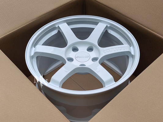 Volk die TE37-SAGA s-plus Streepje Witte 18X9.5 +38 +45 5x114.3 5X120 rennen