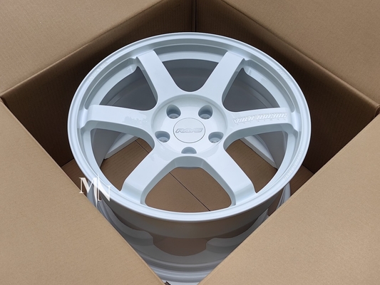 Volk die TE37-SAGA s-plus Streepje Witte 18X9.5 +38 +45 5x114.3 5X120 rennen