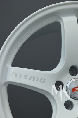 Op maat gesmeed Nismo Rays 57CR Wielen 370Z 350Z Clubsport Witte velgen
