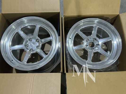 5x114.3 Forge Auto Wielen Voor Nissan 350Z 370Z Gepolijste Zilveren Afwerking