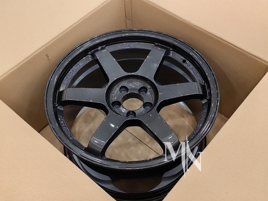 Volk Racing TE37 SL Wielen Zwart Edition III 4x100 5x120 18 19 20 Inch Custom Dubbele Zwarte Rims