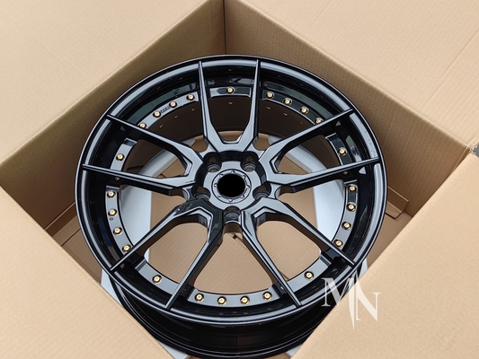 BC HCA162S Twee stukke wielen voor Infiniti Q50 19 20 21 22 inch Custom Zwarte velgen
