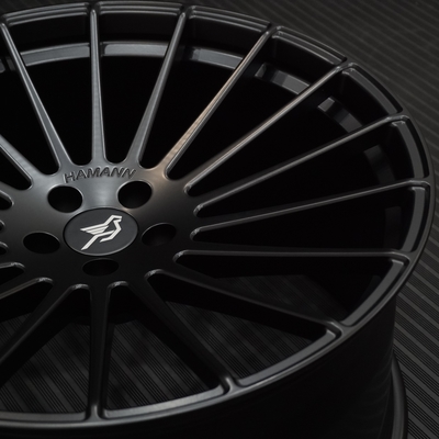 Hamann Verjaardag Diepconcave Gesmeed Wielen Satin Zwart