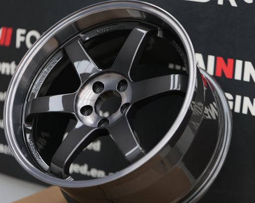 Rays Volk Racing Gesmede Velgen Te37 SL Double Black Deep Dish