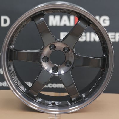 Rays Volk Racing Gesmede Velgen Te37 SL Double Black Deep Dish