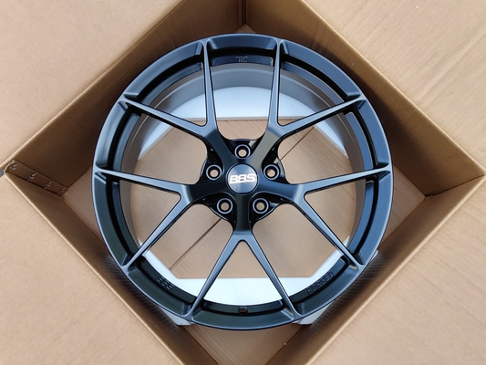 BBS Fi-R Satin Zwarte Wielen 6061-T6 Aluminium Legering Gesmeed Wielen