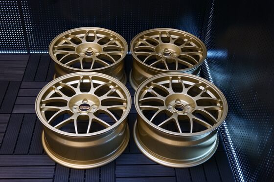 Subaru Impreza 22B Rare BBS RG334 5X100 gesmeed velgen WRX STI GC8