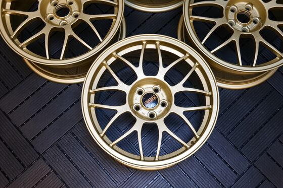 Subaru Impreza 22B Rare BBS RG334 5X100 gesmeed velgen WRX STI GC8